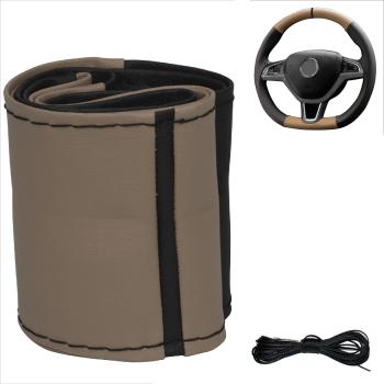 XLBG6 Xkeribom Leder Lenkradbezug zum Schnüren 37-38cm 6 Teilig Design12 Uhr Markierung mit Farbauswahl + STAFFELPREISE